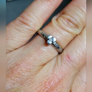 925 Silver Flower Ring